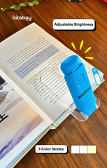 LED USB Rechargeable Book Reading Light | 3 Color Modes & Adjustable Brightness